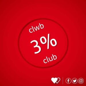 Wales Blood Service three percent club logo