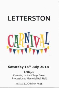 Letterston Memorial Hall in Pembrokeshire - Carnival 2018
