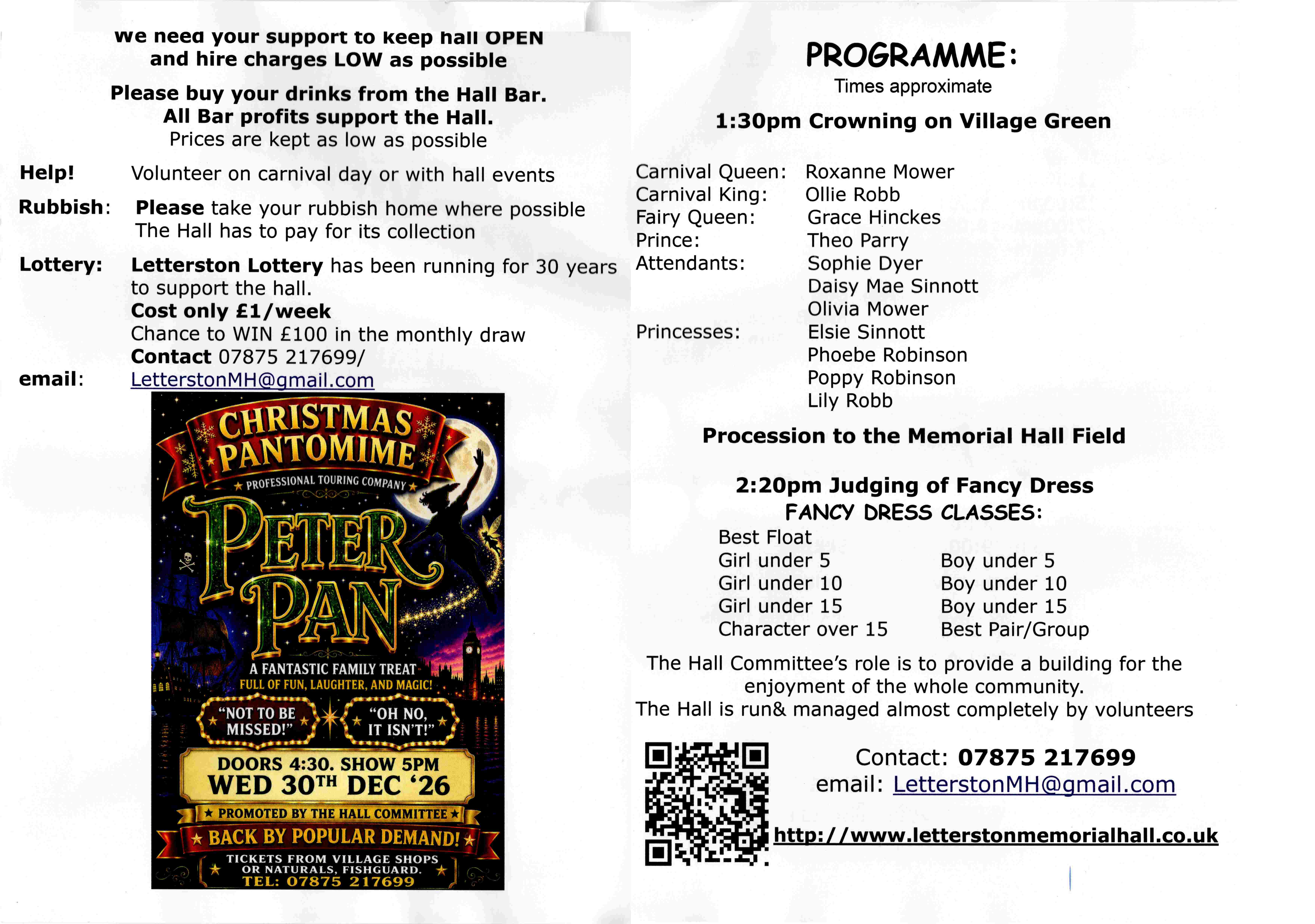 Letterston Village Carnival 13June26