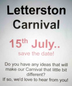 Pembrokeshires Letterston Carnival 2017 Notice