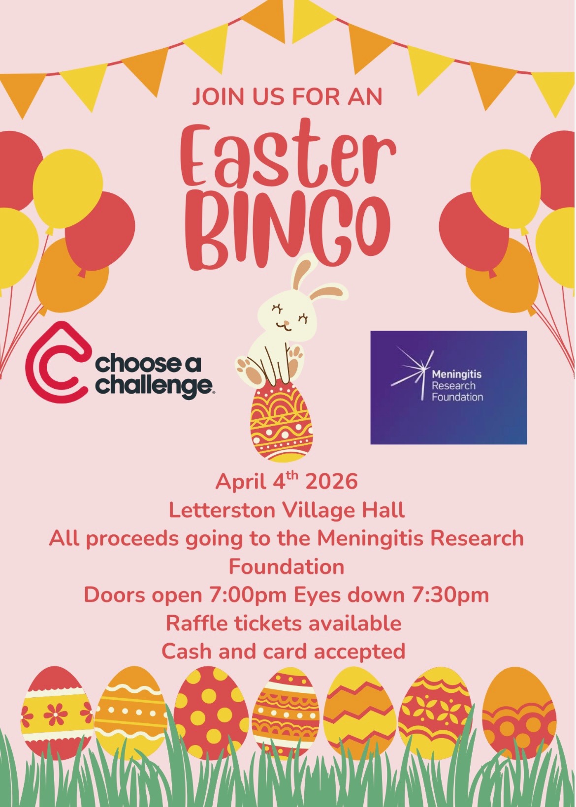 Easter Bingo 7.30pm 4th April26