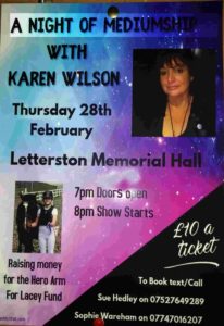 Mediumship with Karen Wilson 28Feb 2019 8pm