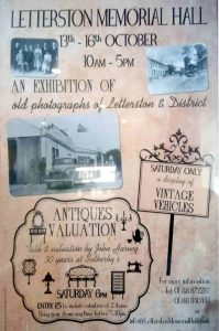 Poster for Letterston memorial Hall Picture Exhibition