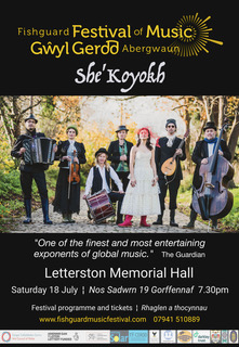 Fishguard Festival of Music She'Koyokh 18Jul 7.30pm