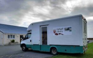 PCC Mobile Library Van visiting Letterston Memorial Hall