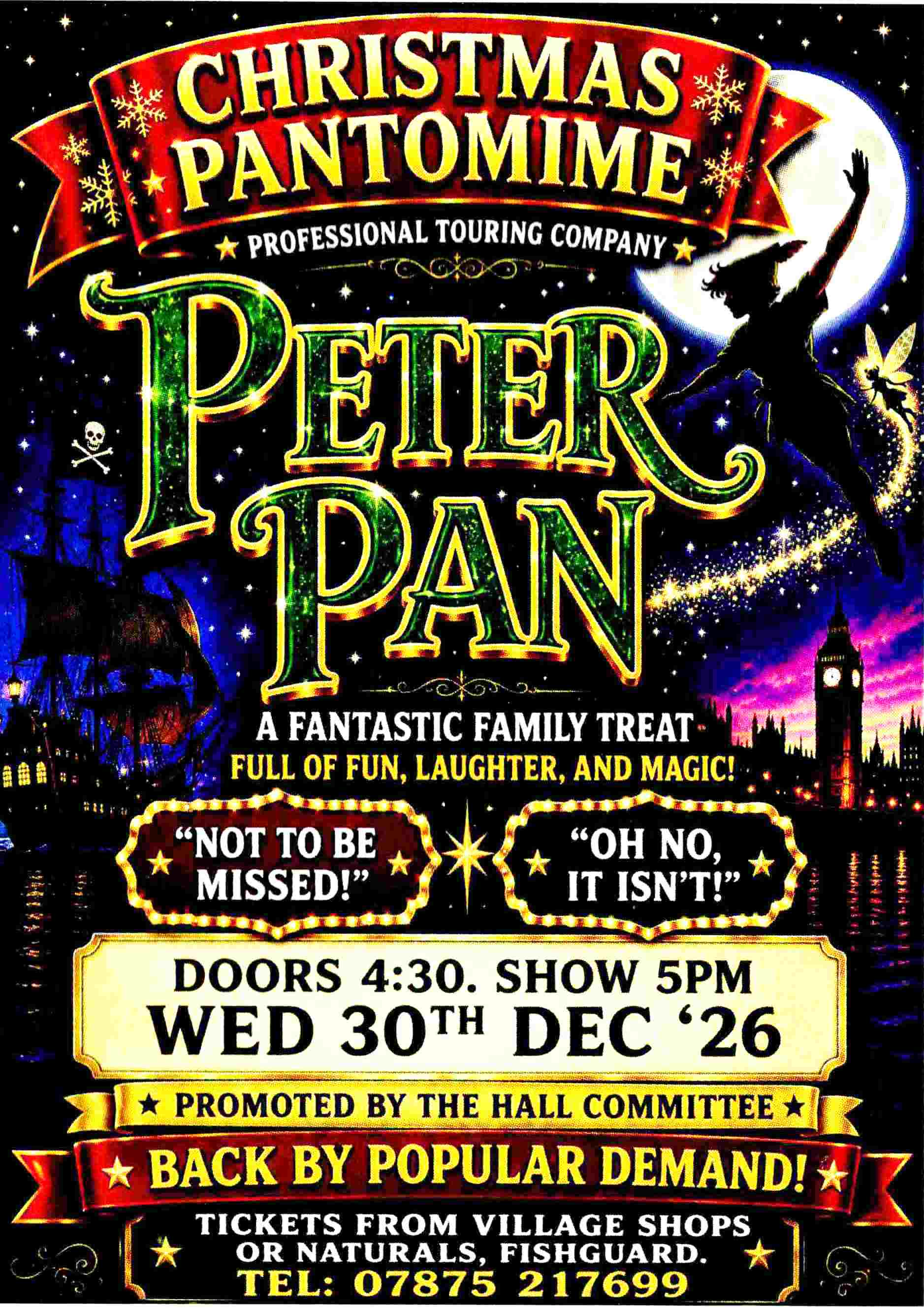 Pantomime 30Dec26 Peter Pan