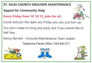 St Giles maintenance poster