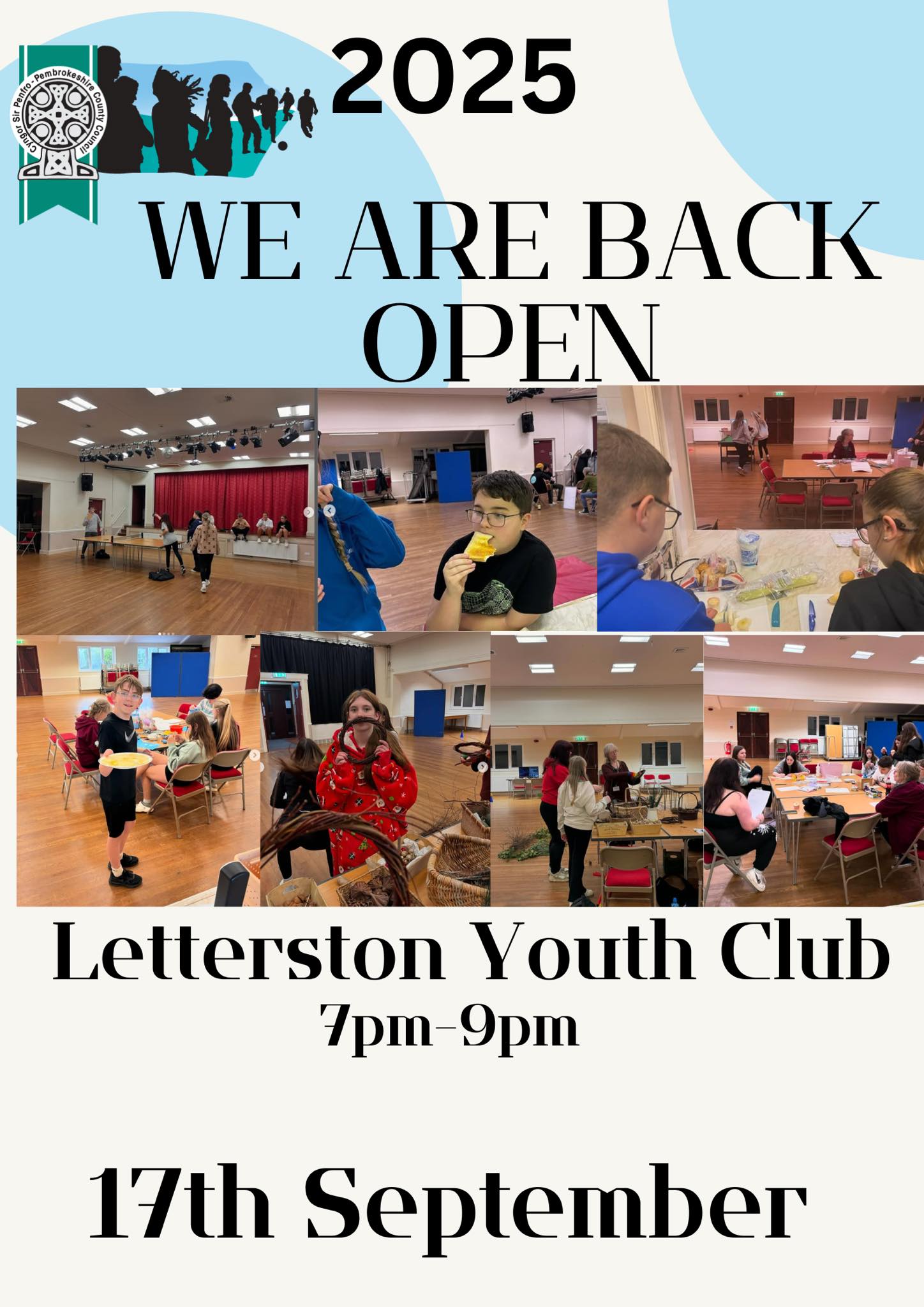 Letterston Youth Club is back open from 17Sep25