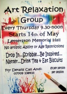 Art Relaxation Group held every Thursday at the Hall