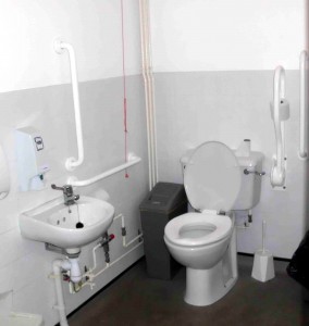 Disabled toilet in Letterston Memorial Hall